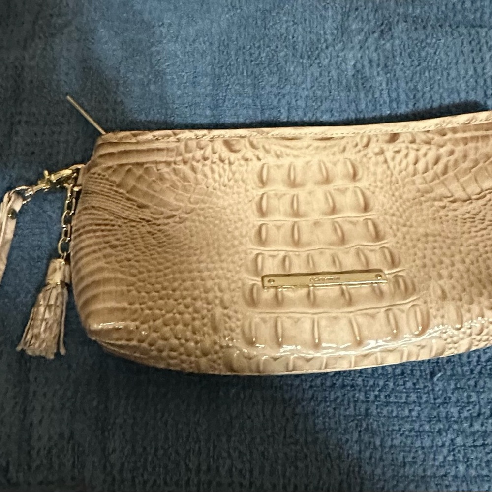 Brahmin Crocodile Embossed Clutch